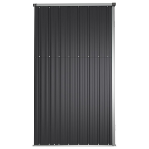 Vida XL Metal Sheds Anthracite vidaXL Garden Tool Shed Anthracite 63.4"x35"x63.4" Galvanized Steel