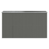 Vida XL Metal Sheds Gray vidaXL Garden Shed Light Gray 75.6"x140.6"x87.8" Galvanized Steel