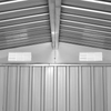 Vida XL Metal Sheds Gray vidaXL Garden Storage Shed - Gray Metal 101.2"x80.7"x70.1"