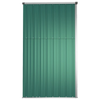 Vida XL Metal Sheds Green vidaXL Garden Tool Shed Green 88.6"x35"x63.4" Galvanized Steel - Organized and Durable Storage Space