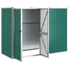 Vida XL Metal Sheds Green vidaXL Garden Tool Shed Green 88.6"x35"x63.4" Galvanized Steel - Organized and Durable Storage Space