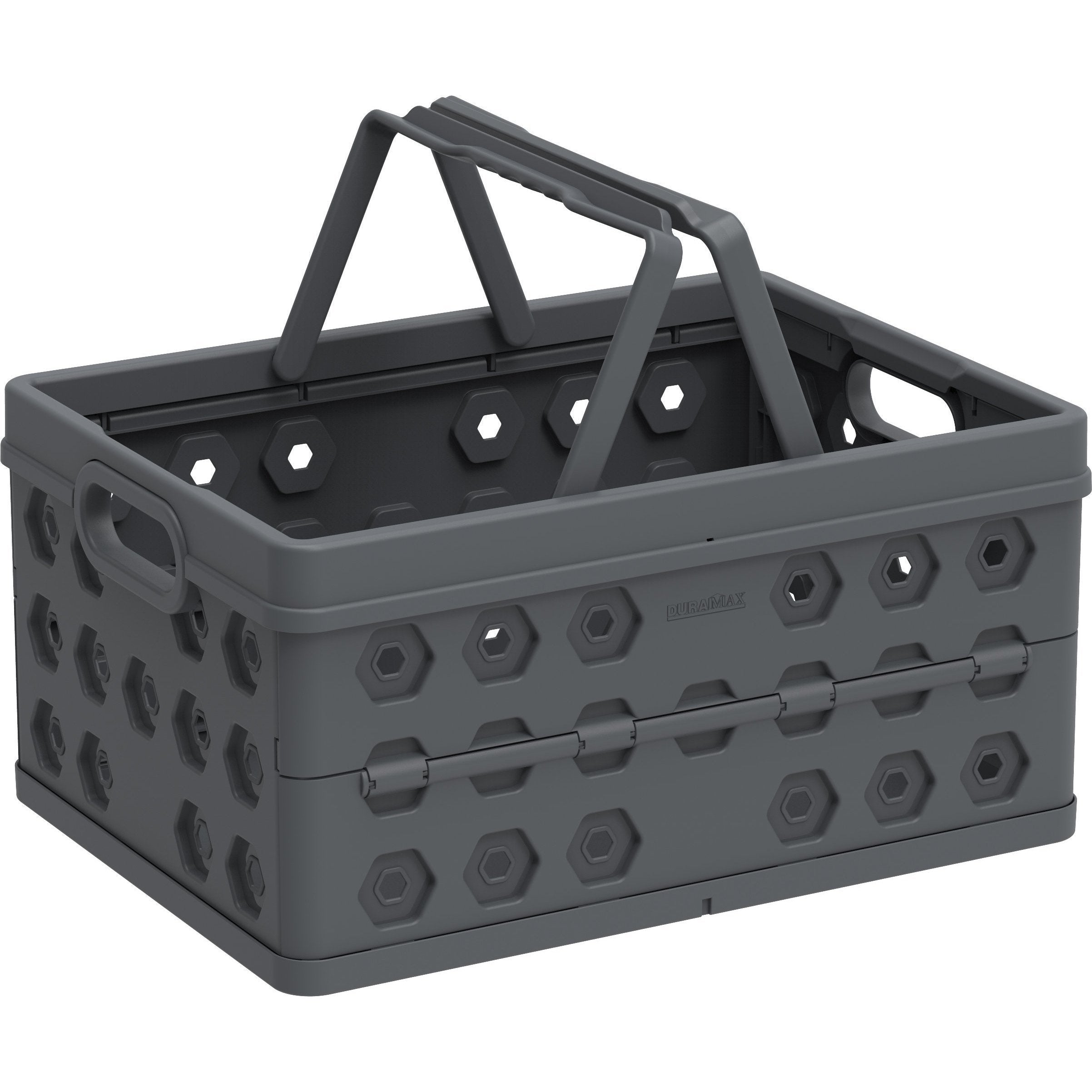 Duramax Bins and Baskets Gray Duramax Foldable Plastic Basket 3 Colors