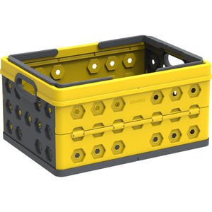 Duramax Bins and Baskets Yellow Duramax Foldable Plastic Basket 3 Colors