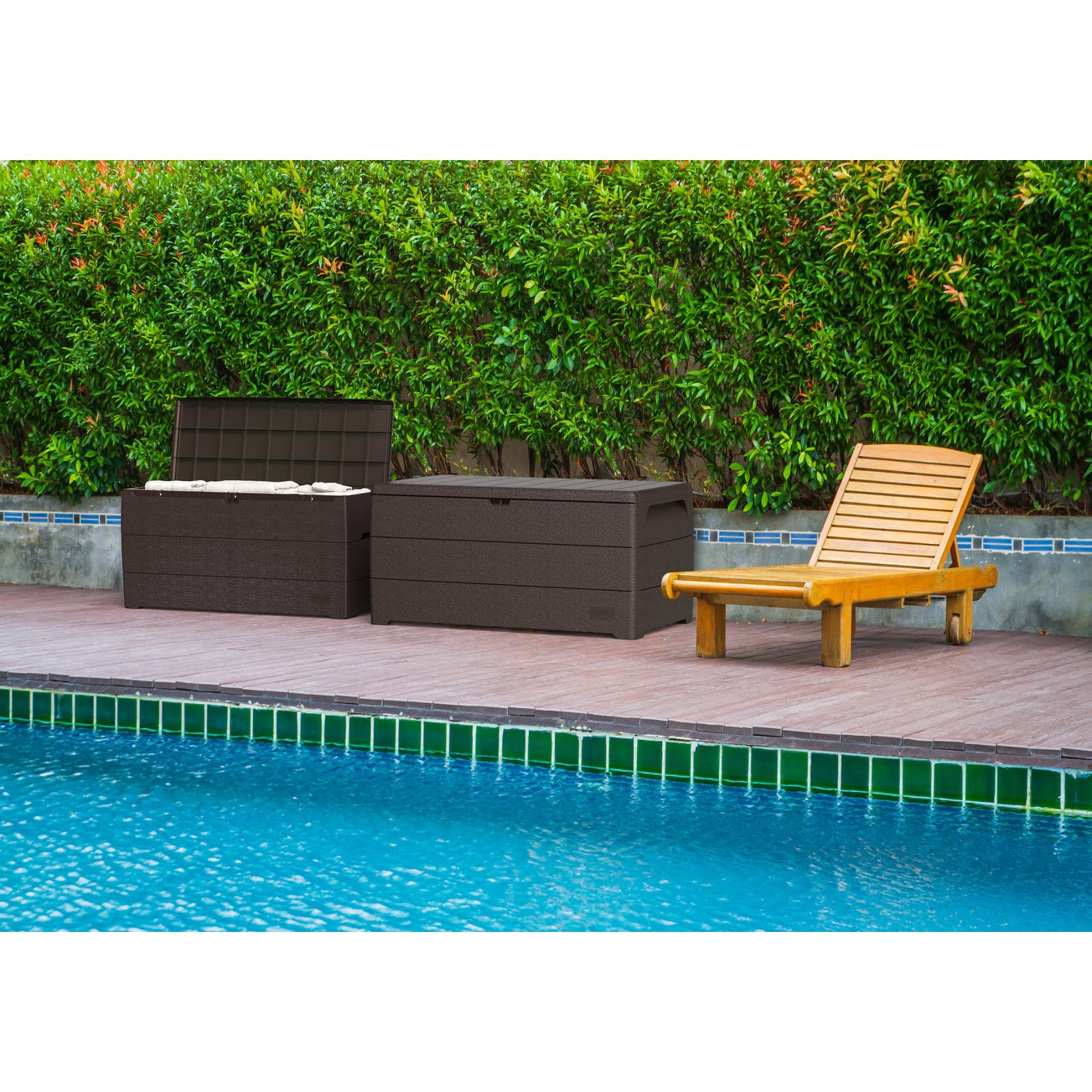 Duramax Deck Box Duramax 71 Gallon Outdoor Resin Deck Box, Garden Furniture Organizer (2 Colors)