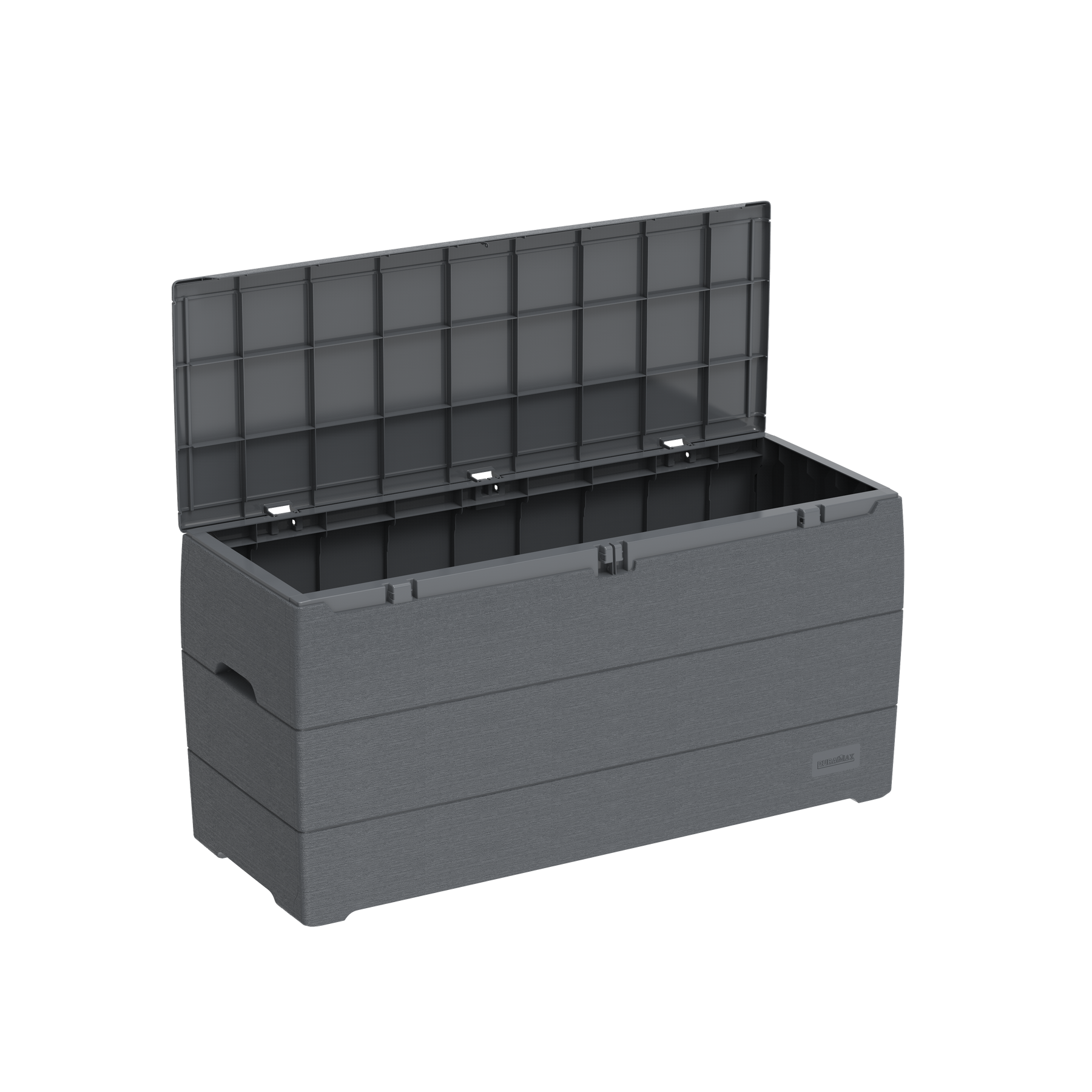 Duramax 71 Gallon GRAY Outdoor Resin Deck Box, Garden Furniture Organi Durasheds