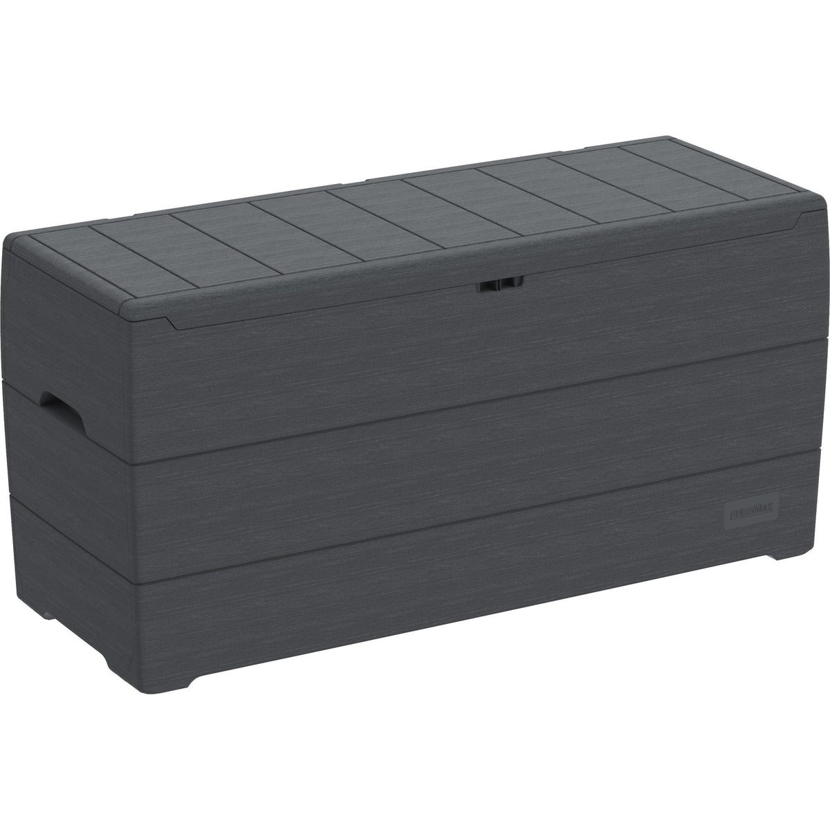 Duramax 71 Gallon GRAY Outdoor Resin Deck Box, Garden Furniture Organi ...