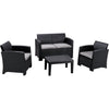 Duramax Furniture Sets Black Duramax Cedarrattan Sofa Set-Medium
