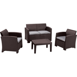 Duramax Furniture Sets Duramax Cedarrattan Sofa Set-Medium Brown