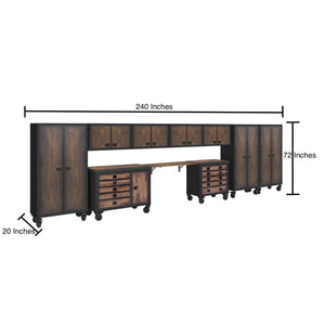 Duramax garage storage Duramax 10 Piece Garage Storage Combo with Tool Chests, Wall Cabinets, Free Standing Cabinets and Folding Table