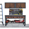 Duramax garage storage Duramax 3 Piece Garage Set featuring Workbench and Cabinets