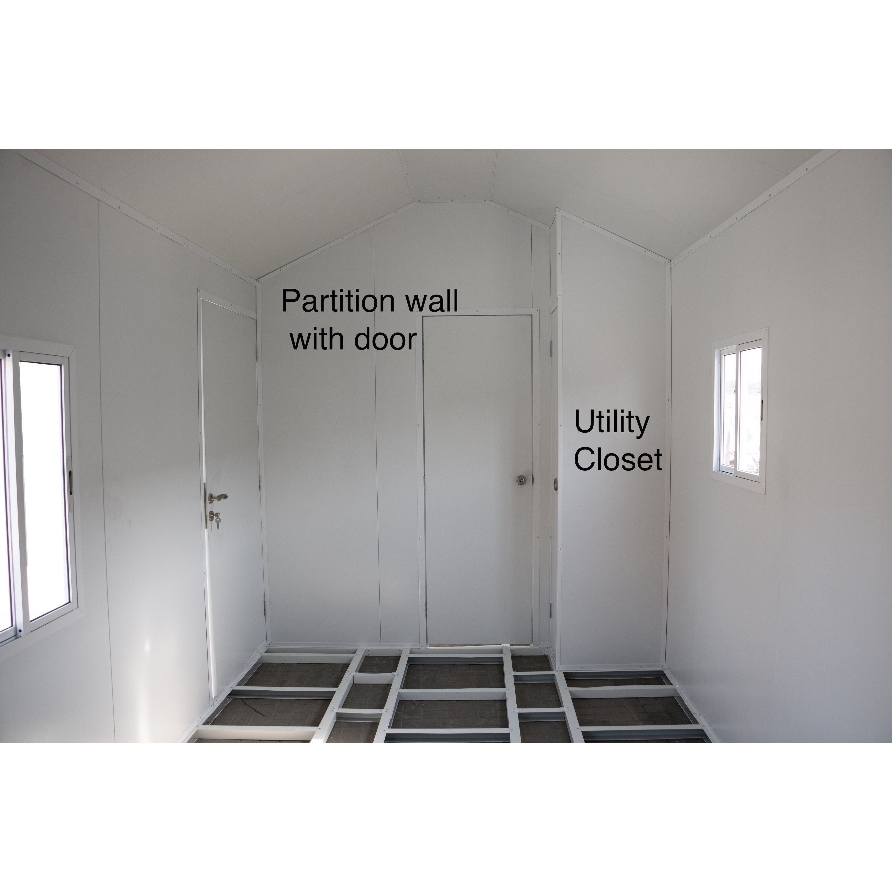 Duramax Insulated Buildings Room Partition Kit for 8.5' Wide Gable Roof Tiny House
