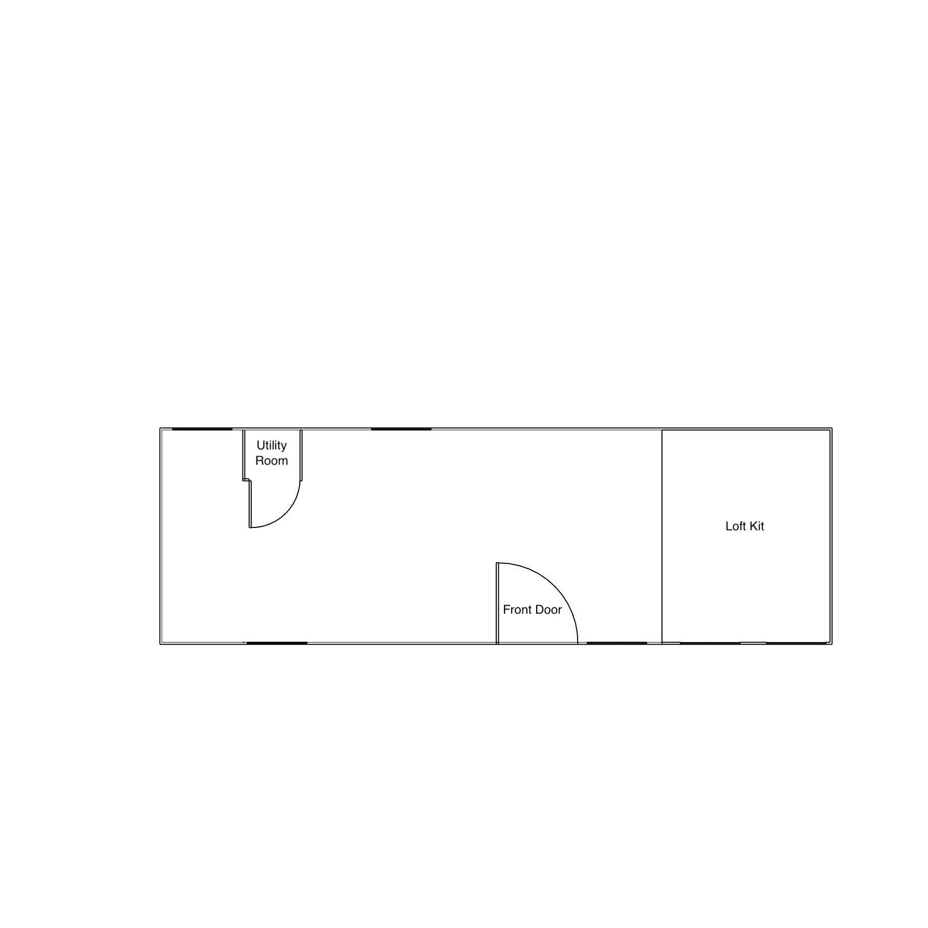 Duramax Insulated Buildings Utility Room and Loft Kit Boss Gable Roof Tiny House/Insulated Building 8.5' x 26'