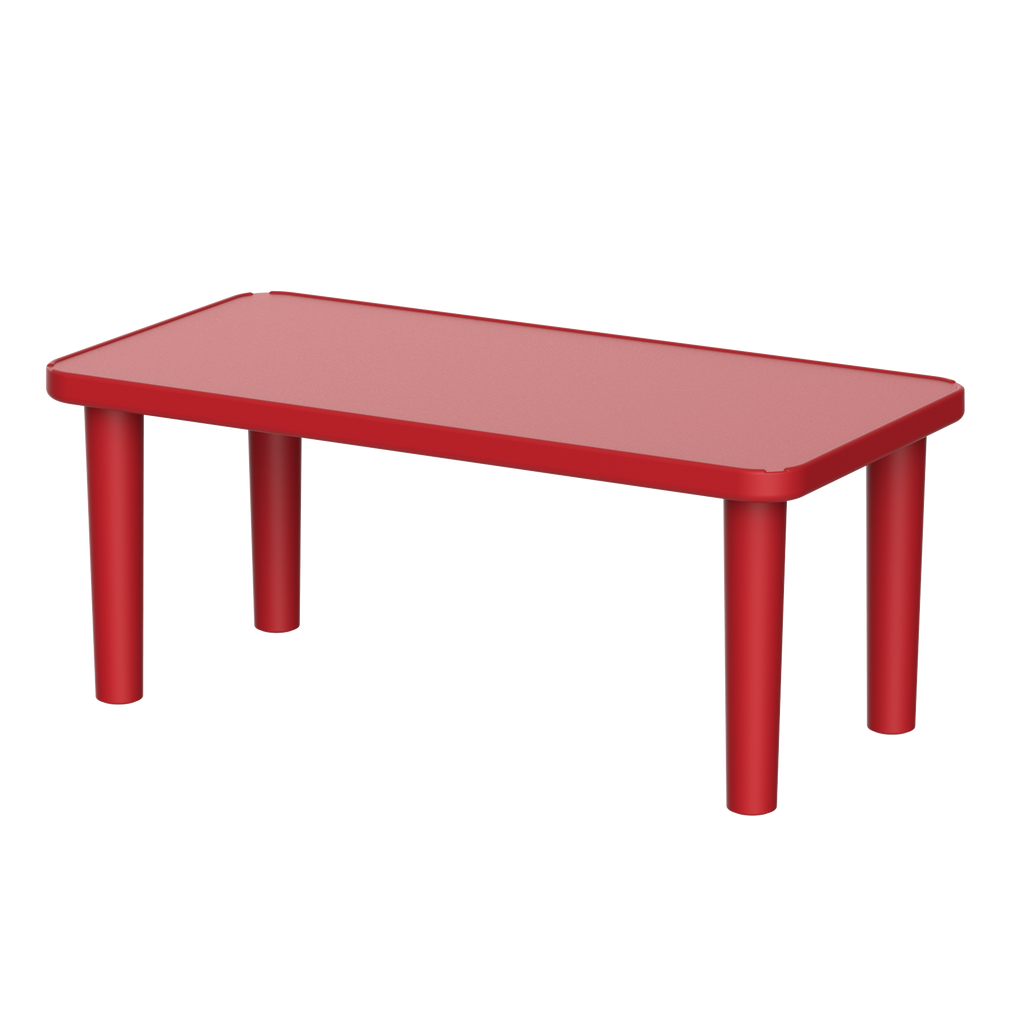 Duramax Kindergarten Table Red Duramax Kindergarten Table - Rectangle