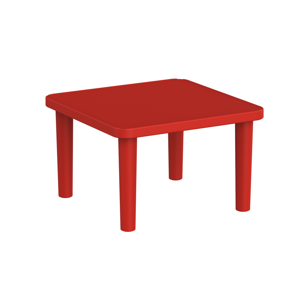 Duramax Kindergarten Table Red Duramax Kindergarten Table - Square