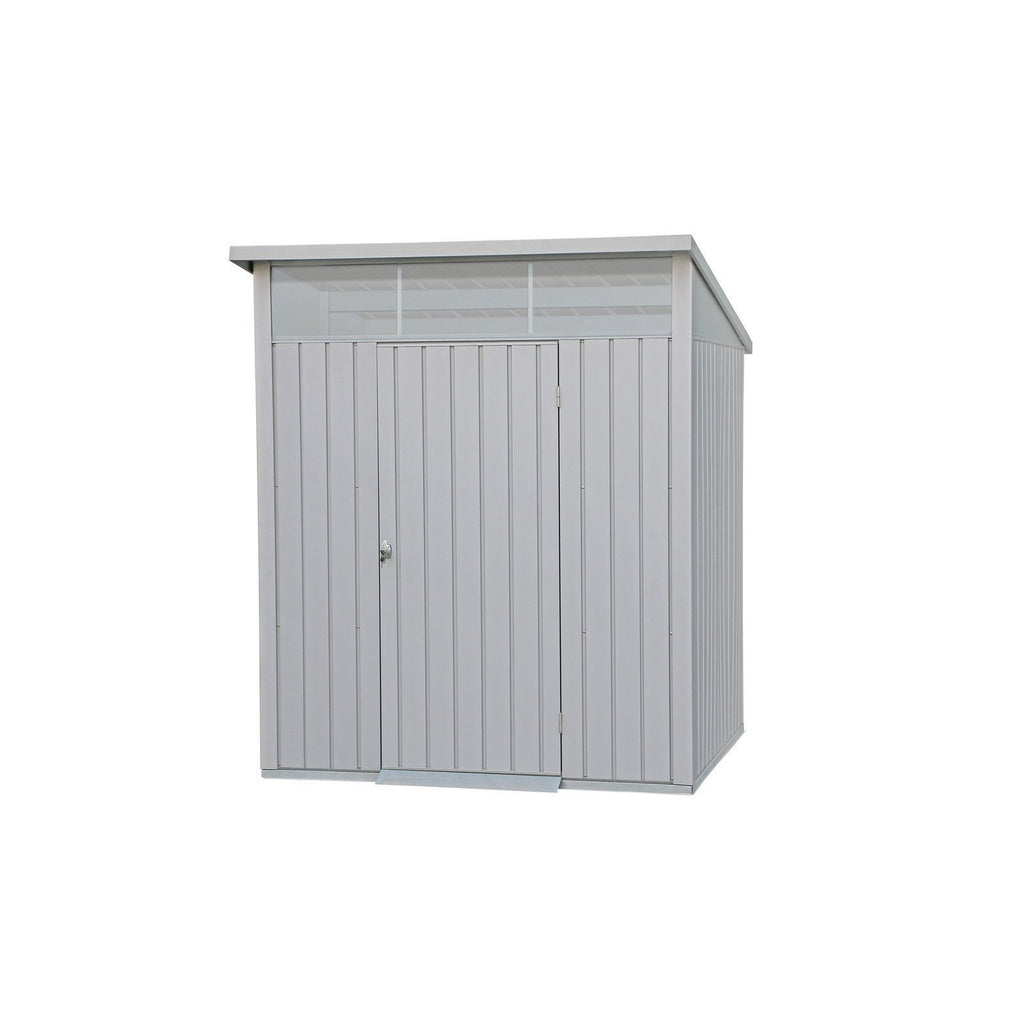 Duramax 6ft x 5ft Palladium Premier Metal Shed - Light Gray – Durasheds