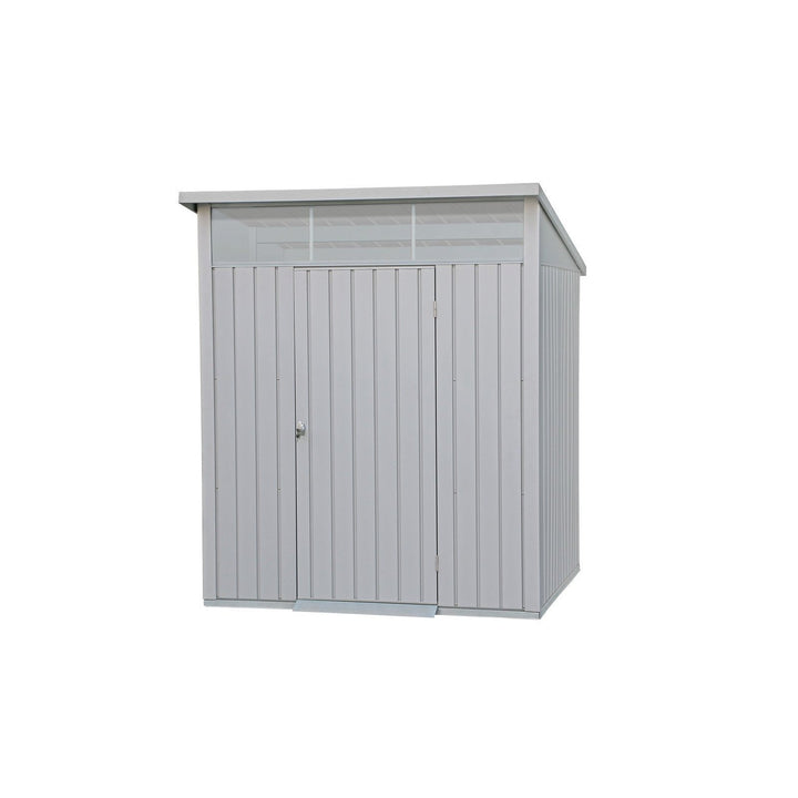 Duramax 6ft X 5ft Palladium Premier Metal Shed - Light Gray – Durasheds