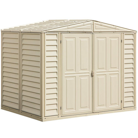 Duramax 8ft x 5.5ft Duramate Vinyl Shed with Foundation – Durasheds