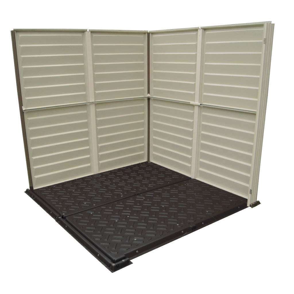 DuraMax Plus 6ft x6ft Storemate Vinyl Shed with Molded Floor – Durasheds