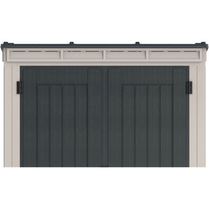 Duramax YardMate Plus Pent 5 ft. 6 in. x 3 ft. Gray Vinyl Storage Shed with Molded Floor