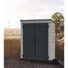 Duramax sheds YardMate Plus Pent 5 ft. 6 in. x 3 ft. Gray Vinyl Storage Shed