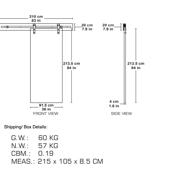 Durasheds Barn Door DuraMax Milo Flush Wooden Barn Door Door Color:  Ash Gray