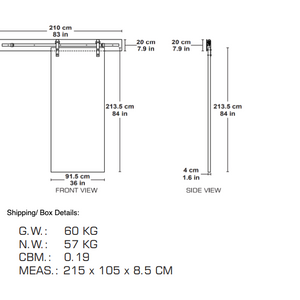 Durasheds Barn Door DuraMax Milo Flush Wooden Barn Door Door Color:  Ash Gray