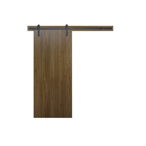 Durasheds Barn Door DuraMax Milo Flush Wooden Barn Door Door Color:  Hickory Walnut