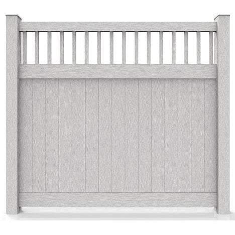 Durasheds DuraGrain Privacy w/ Accent Fence White