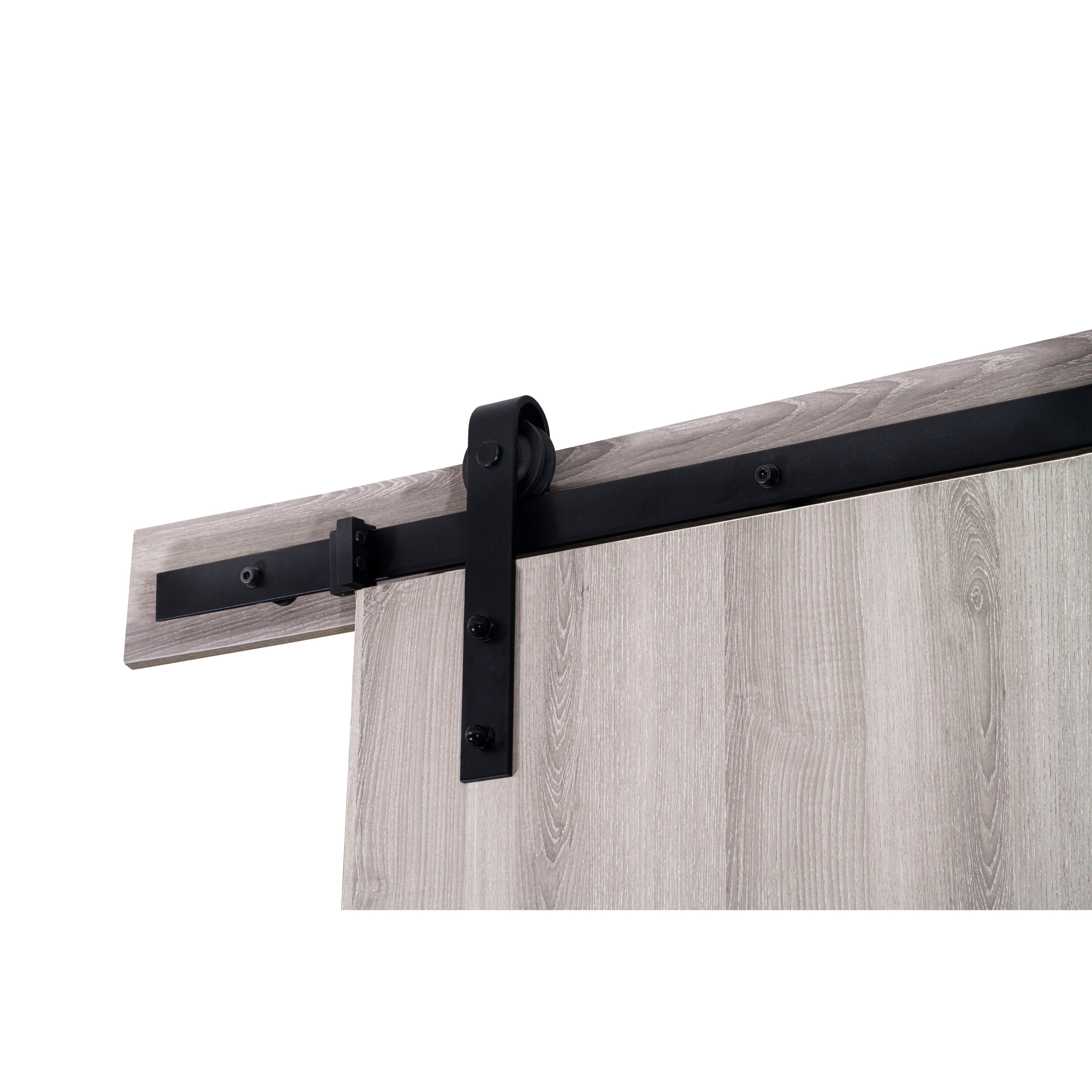 Durasheds DuraMax Milo Flush Wooden Barn Door Door Color:  Ash Gray