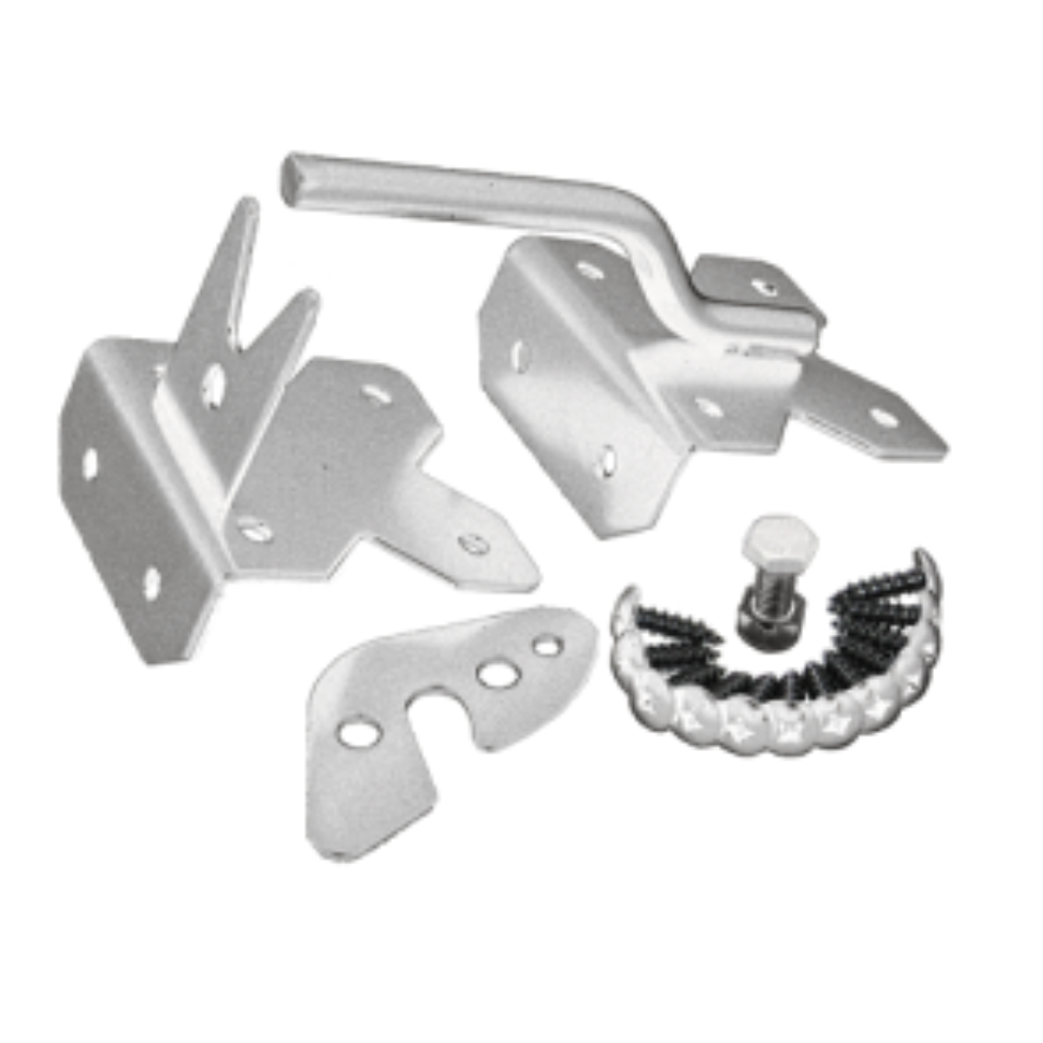 Durasheds GRAVITY LATCH WHITE STAINLESS STEEL