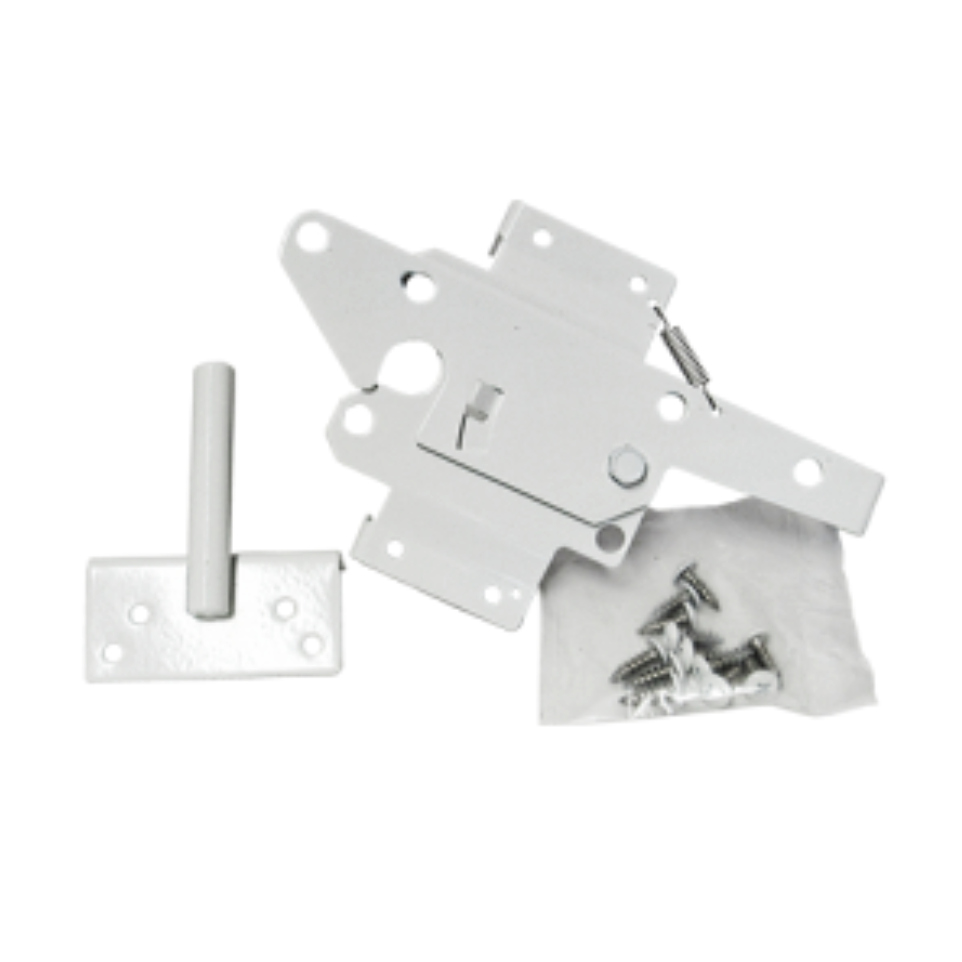 Durasheds LATCH LARGE WHITE STAINLESS STEEL
