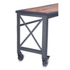 Durasheds Slightly Used Garage Storage Slightly Used Duramax Rolling Industrial Desk with Wooden Top 62 inches x 24 inches