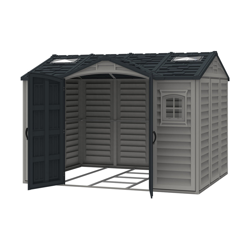 DuraMax Apex Pro 10.5x8 Plastic Vinyl Outdoor Shed 40116